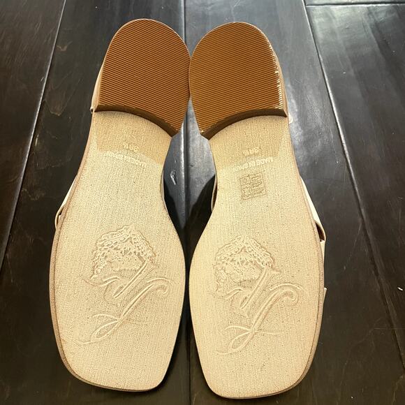 Free People Sun Valley Sandals Sienna White Leather Women's Size EU 38.5 - Picture 5 of 7